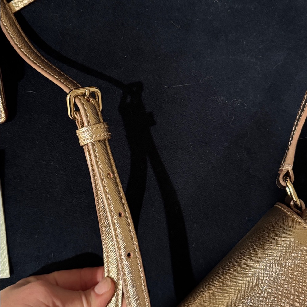 Kate Spade Gold Crossbody Bag with Flap Closure - Picture 4 of 16